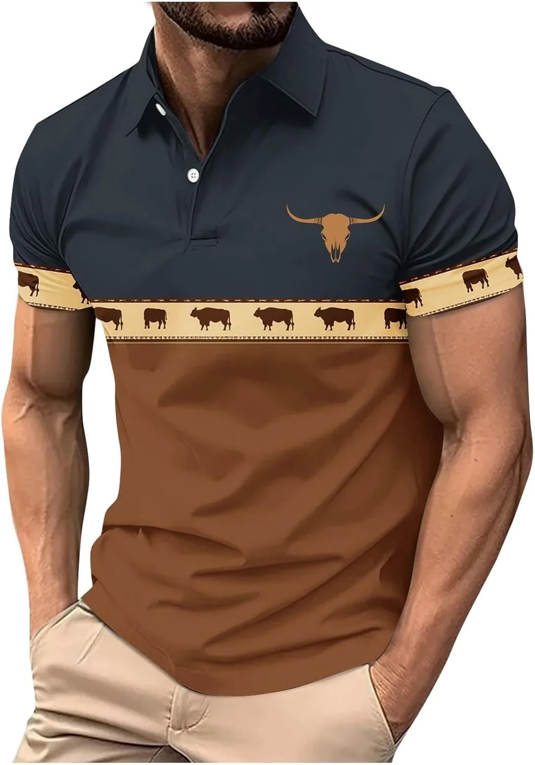 Мужская футболка с коротким рукавом Vintage Loose Button Down
Мужская футболка с коротким рукавом Vintage Loose Button Down