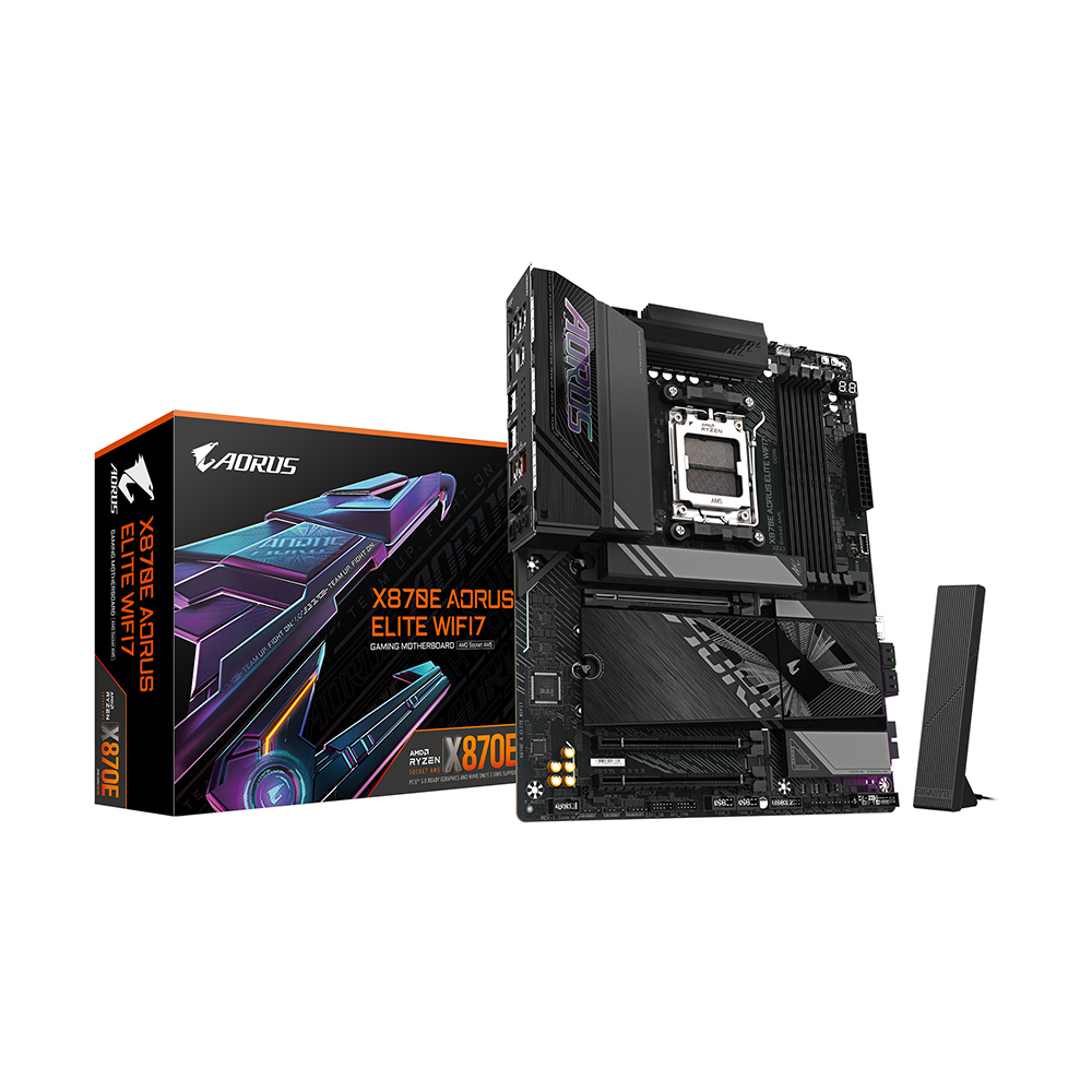 Материнская плата Gigabyte X870E AORUS ELITE WIFI7, AM5, DDR5, Wi-Fi
Материнская плата Gigabyte X870E AORUS ELITE WIFI7, AM5, DDR5, Wi-Fi