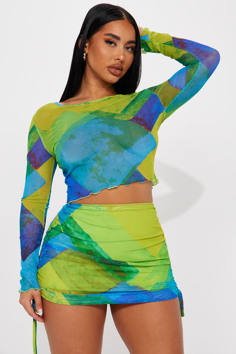 Юбка Fashion Nova T13887SET, аква 
Юбка Fashion Nova T13887SET, аква