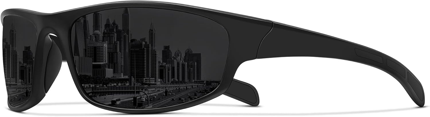 Спортивные поляризованные солнцезащитные очки для мужчин и женщин, обтекаемой формы, для рыбалки, велоспорта, вождения, бега, с защитой от УФ-излучения Ofwin, Matte Black Frame/Gray Lens
Спортивные поляризованные солнцезащитные очки для мужчин и женщин, обтекаемой формы, для рыбалки, велоспорта, вождения, бега, с защитой от УФ-излучения Ofwin, Matte Black Frame/Gray Lens