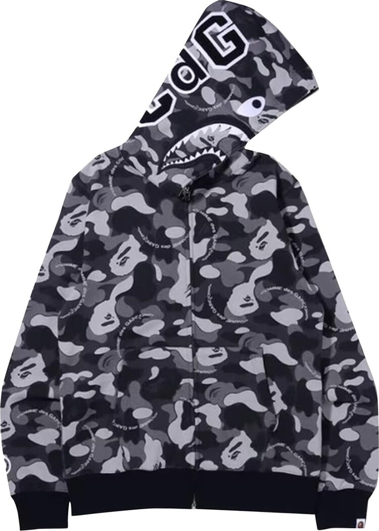 Худи BAPE x Comme des Garçons Osaka Shark Full Zip Hoodie 'Black', черный 
Худи BAPE x Comme des Garçons Osaka Shark Full Zip Hoodie 'Black', черный
