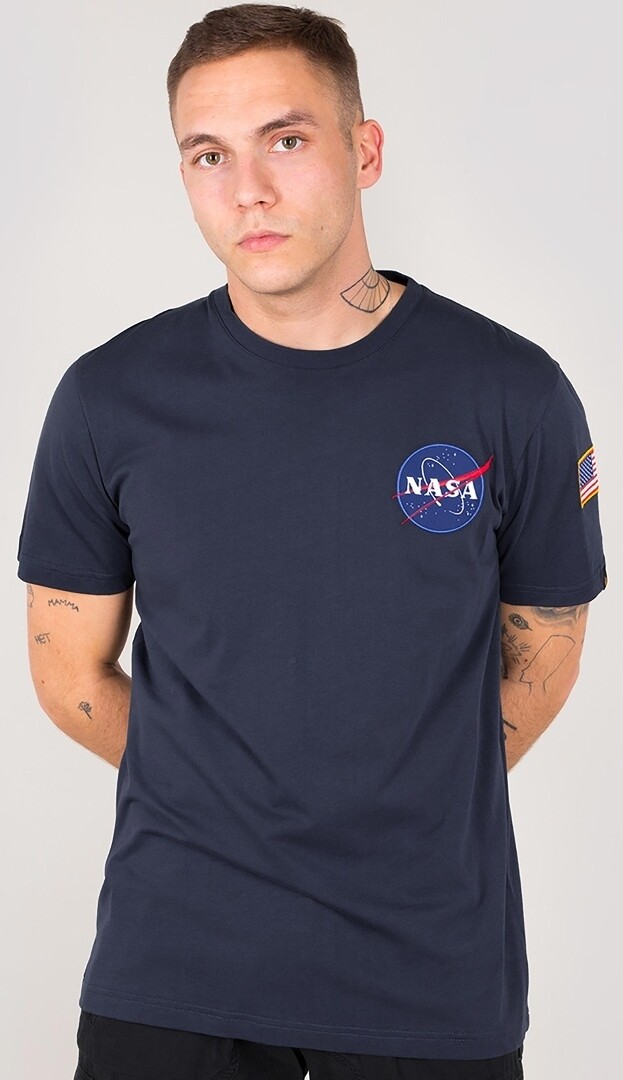 Футболка Alpha Industries Space Shuttle, темно-синяя
Футболка Alpha Industries Space Shuttle, темно-синяя