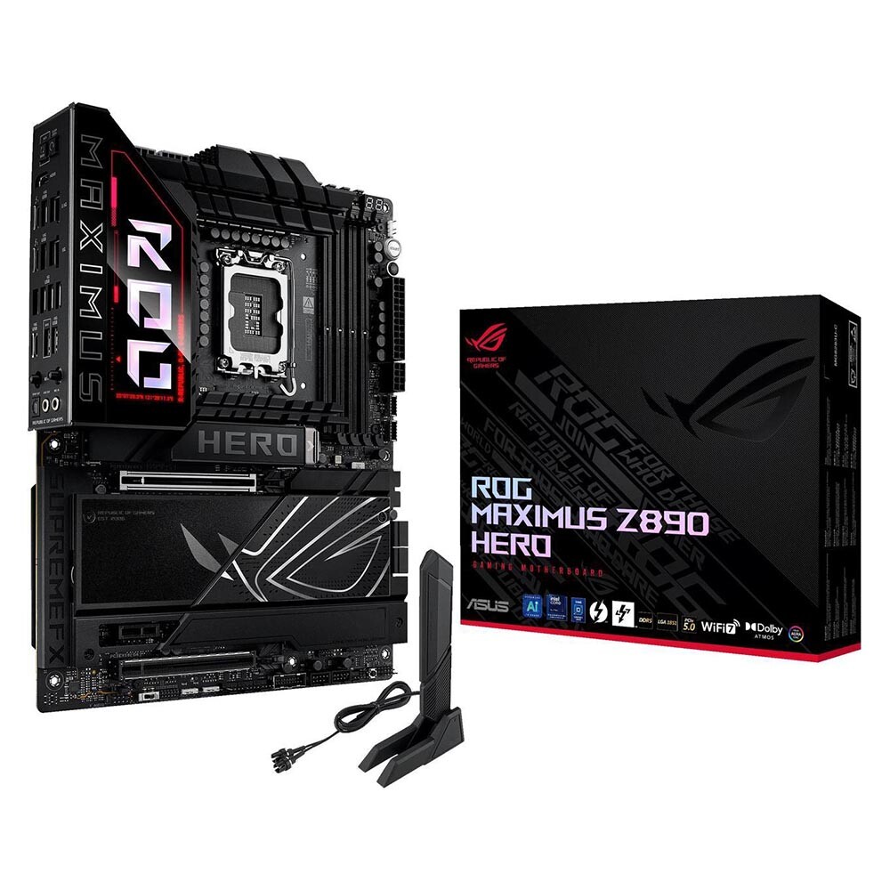 Материнская плата Asus ROG MAXIMUS Z890 HERO, LGA 1851, DDR5, WIFI
Материнская плата Asus ROG MAXIMUS Z890 HERO, LGA 1851, DDR5, WIFI