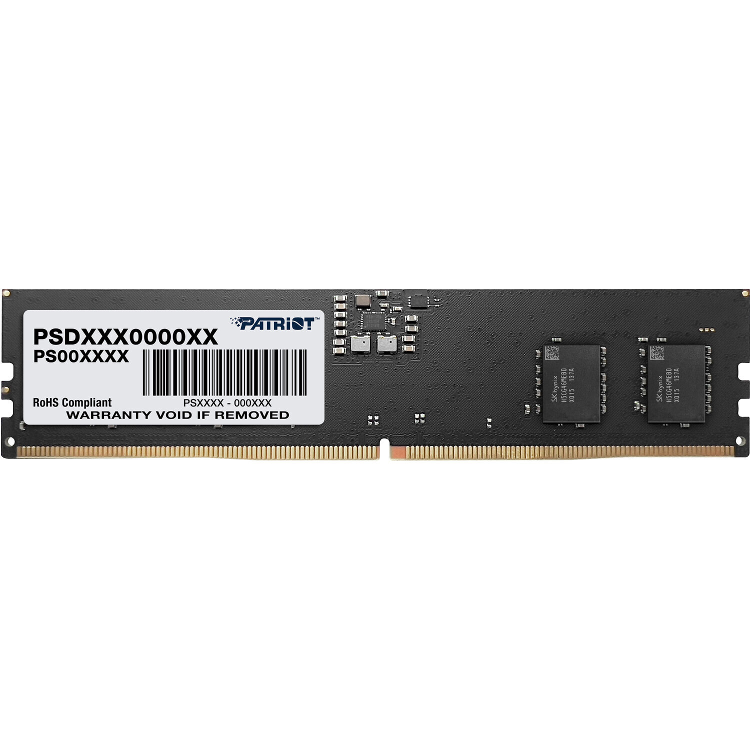 Модуль памяти Patriot Signature Line 8 Гб, 5200 МГц, DDR5, PSD58G520041, черный
Модуль памяти Patriot Signature Line 8 Гб, 5200 МГц, DDR5, PSD58G520041, черный
