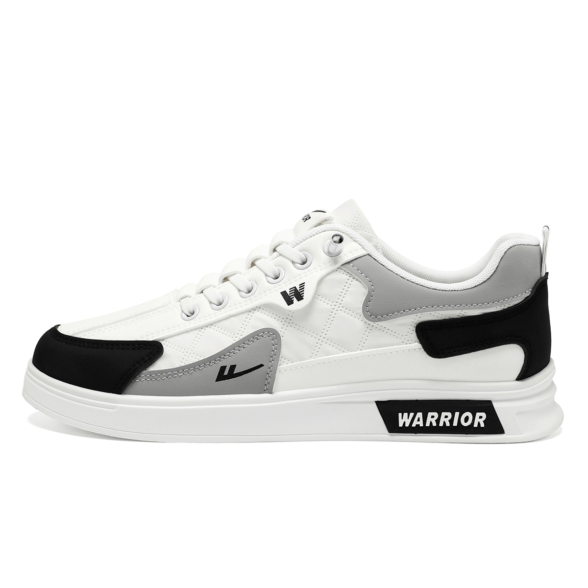 WARRIOR Прочные дышащие скейтбордские кроссовки мужские бело-черные низкие, цвет White Black (Low-Top Style)
WARRIOR Прочные дышащие скейтбордские кроссовки мужские бело-черные низкие, цвет White Black (Low-Top Style)