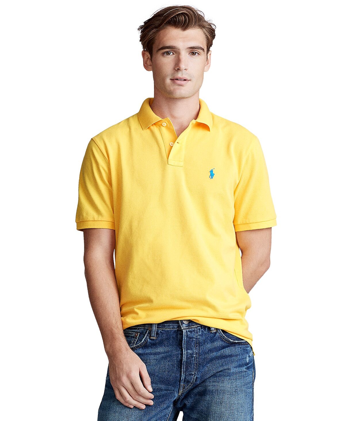 Мужская футболка-поло классического кроя из сетчатой ткани Polo Ralph Lauren, мульти
Мужская футболка-поло классического кроя из сетчатой ткани Polo Ralph Lauren, мульти