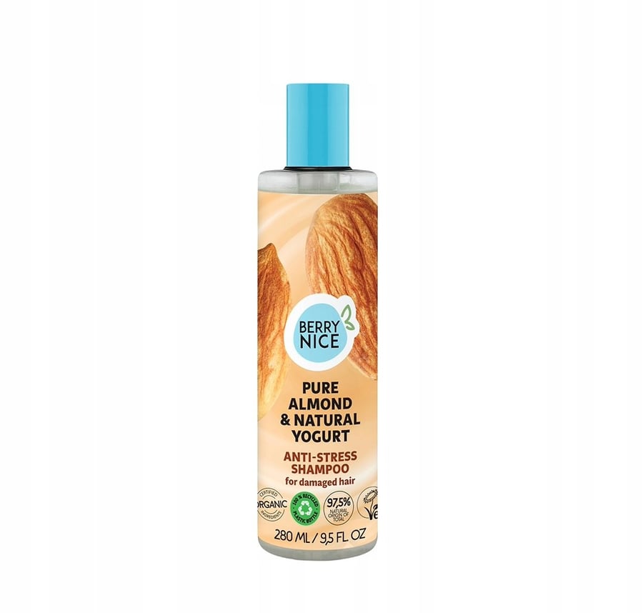 Шампунь Berry Nice для поврежденных волос с миндалем и йогуртом 280 мл Inna marka 
Шампунь Berry Nice для поврежденных волос с миндалем и йогуртом 280 мл Inna marka