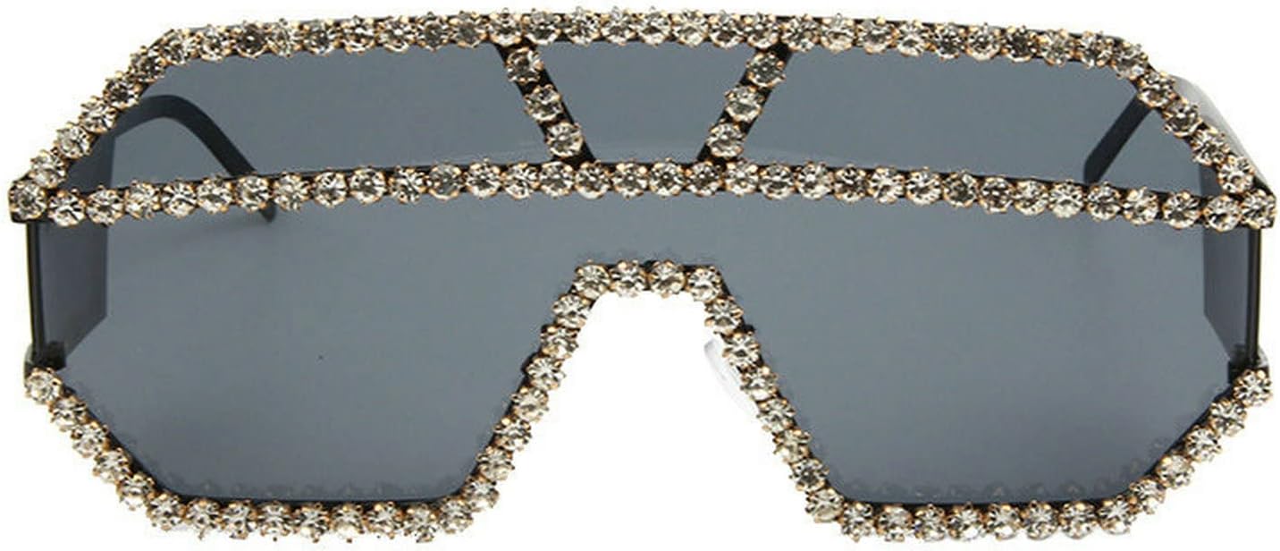 COTIA Большие винтажные цельные солнцезащитные очки в стиле панк с большими стразами и бриллиантовой оправой, роскошные солнцезащитные очки-маска с плоской верхней частью, Black
COTIA Большие винтажные цельные солнцезащитные очки в стиле панк с большими стразами и бриллиантовой оправой, роскошные солнцезащитные очки-маска с плоской верхней частью, Black