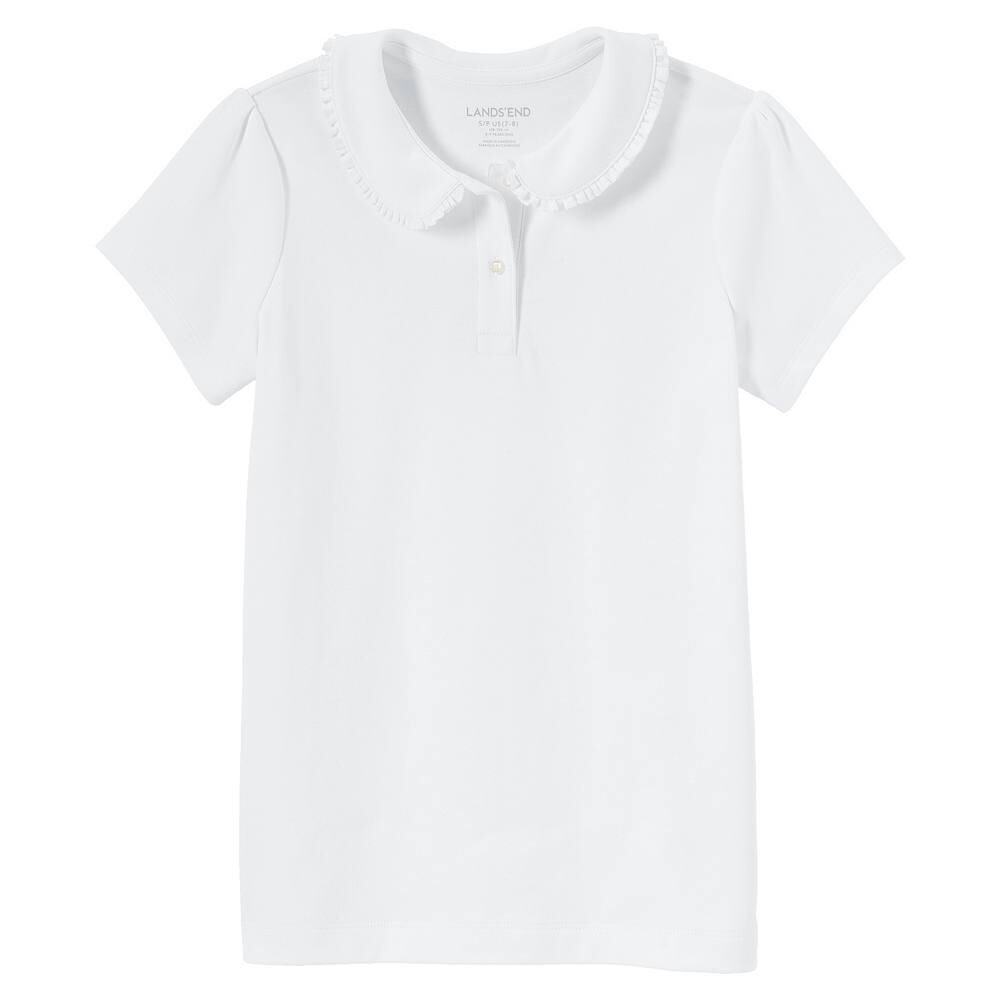 Школьная форма Lands' End для девочек 4–16 лет, трикотажная рубашка с короткими рукавами и воротником Питера Пэна с рюшами, белый
Школьная форма Lands' End для девочек 4–16 лет, трикотажная рубашка с короткими рукавами и воротником Питера Пэна с рюшами, белый