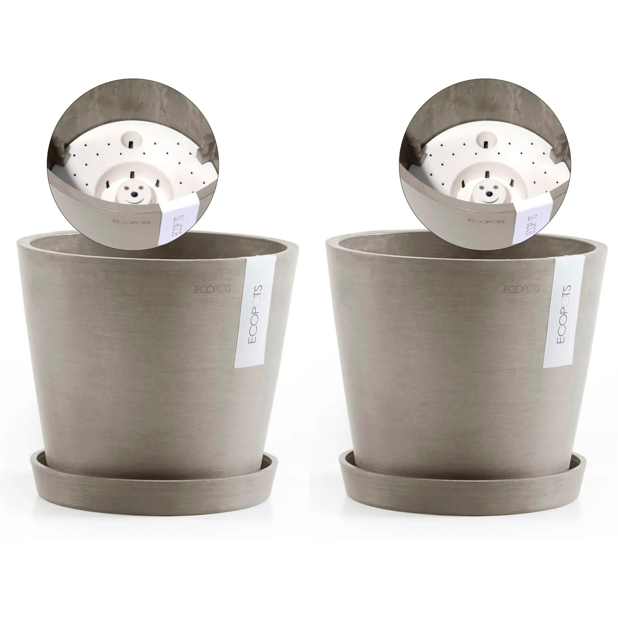 Цветочный горшок ECOPOTS «Амстердам» (набор, 2 шт.), с подходящим блюдцем, цвет Braungrau
Цветочный горшок ECOPOTS «Амстердам» (набор, 2 шт.), с подходящим блюдцем, цвет Braungrau
