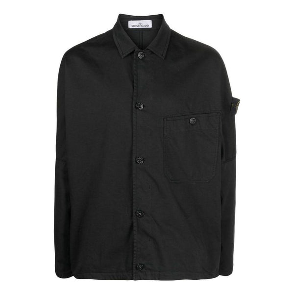 Куртка overshirt 'black' Stone Island, черный 
Куртка overshirt 'black' Stone Island, черный