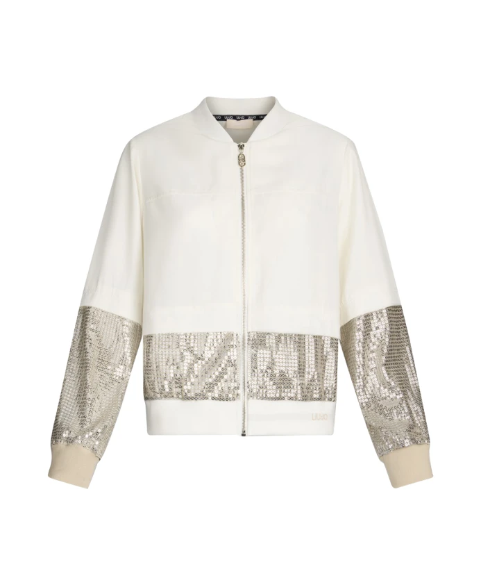 Бомбер с пайетками, цвет слоновой кости, гламур Liu Jo, бежевый
Бомбер с пайетками, цвет слоновой кости, гламур Liu Jo, бежевый