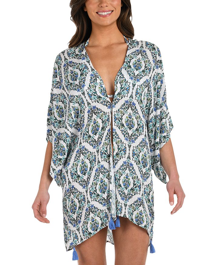 Дежа-Блю Кимоно для пляжа La Blanca, синий 
Дежа-Блю Кимоно для пляжа La Blanca, синий