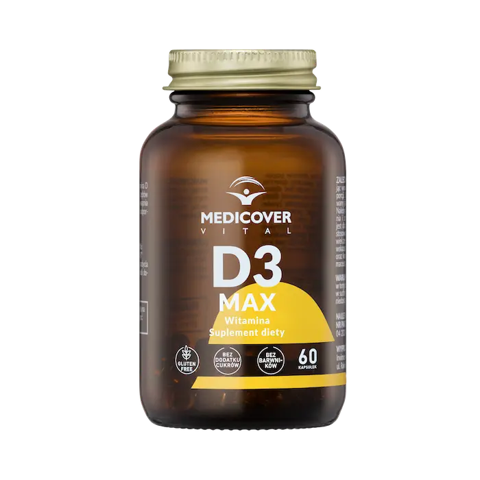 Medicover Vital Witamina D3 Max биологически активная добавка, 60 капсул/1 упаковка
Medicover Vital Witamina D3 Max биологически активная добавка, 60 капсул/1 упаковка