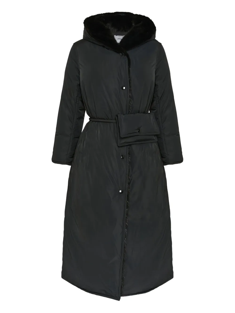 Пальто с меховой отделкой и поясом YVES SALOMON, черный
Пальто с меховой отделкой и поясом YVES SALOMON, черный