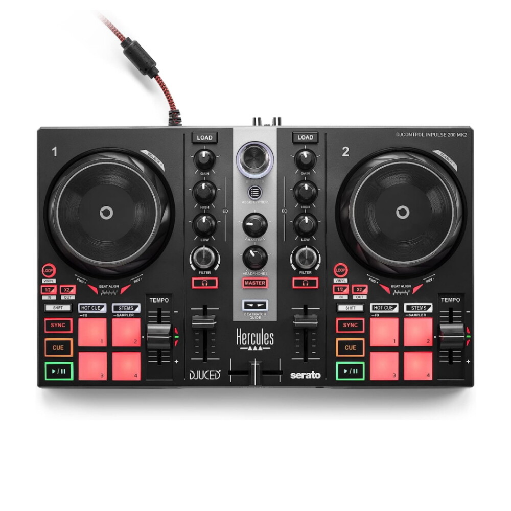 DJ-контроллер Hercules DJ DJControl Inpulse 200 mk2
DJ-контроллер Hercules DJ DJControl Inpulse 200 mk2