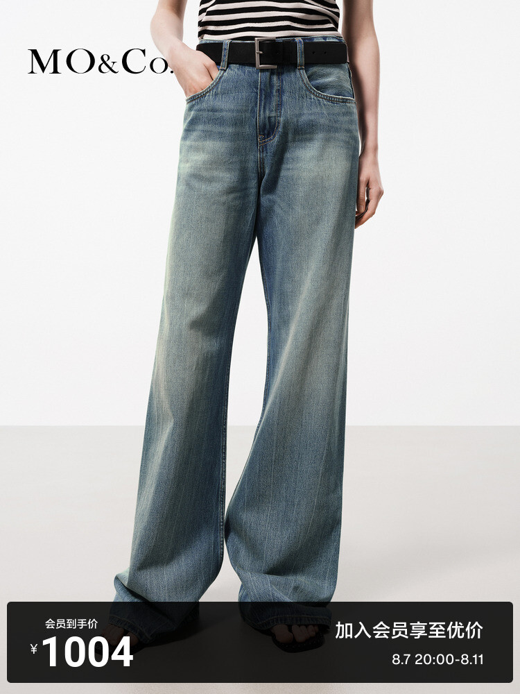 Широкие брюки Moco в стиле ретро с заниженной талией, синий
Широкие брюки Moco в стиле ретро с заниженной талией, синий