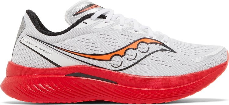 Кроссовки Saucony Endorphin Speed 3 White ViZiRed, белый 
Кроссовки Saucony Endorphin Speed 3 White ViZiRed, белый