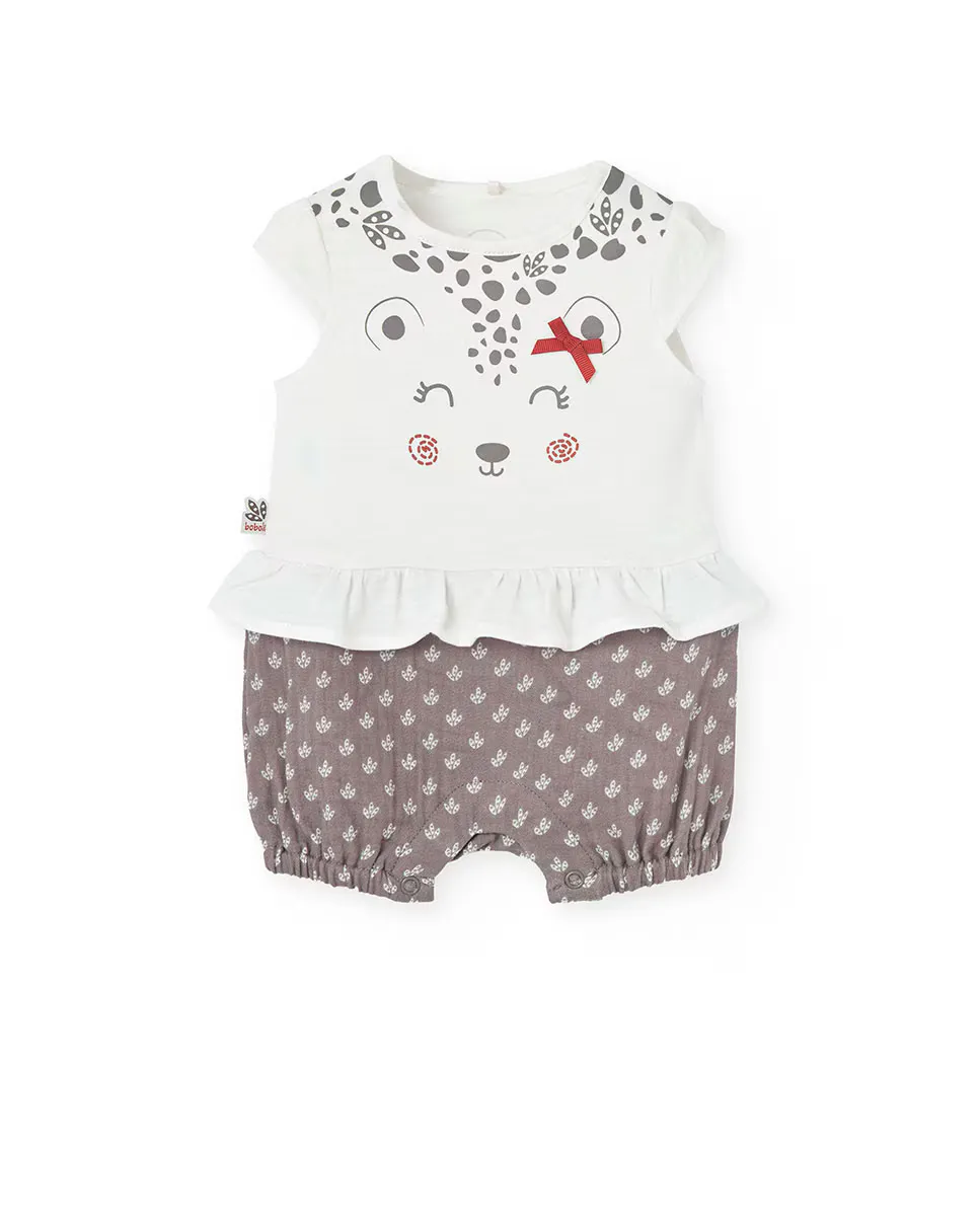 Комбинезон для девочки эффект 2 в 1 с рюшами Boboli, белый
Комбинезон для девочки эффект 2 в 1 с рюшами Boboli, белый