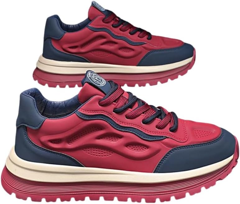 Мужские повседневные модные спортивные кроссовки - с толстой подошвой, прочные и удобные мужские спортивные кроссовки Clolinde, красный/синий
Мужские повседневные модные спортивные кроссовки - с толстой подошвой, прочные и удобные мужские спортивные кроссовки Clolinde, красный/синий