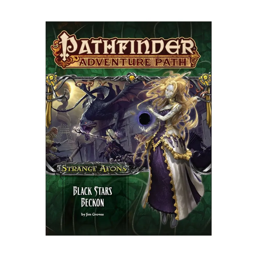 #114 "Strange Aeons #6 - Black Stars Beckon", Pathfinder Roleplaying Game (1st Edition) - Adventure Path #091 - #120, мягкая обложка
#114 "Strange Aeons #6 - Black Stars Beckon", Pathfinder Roleplaying Game (1st Edition) - Adventure Path #091 - #120, мягкая обложка
