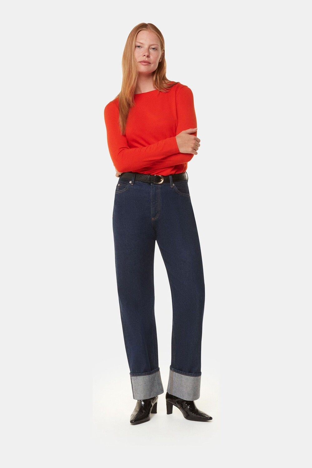 Узкий топ из джерси с прямым вырезом Whistles, красный
Узкий топ из джерси с прямым вырезом Whistles, красный