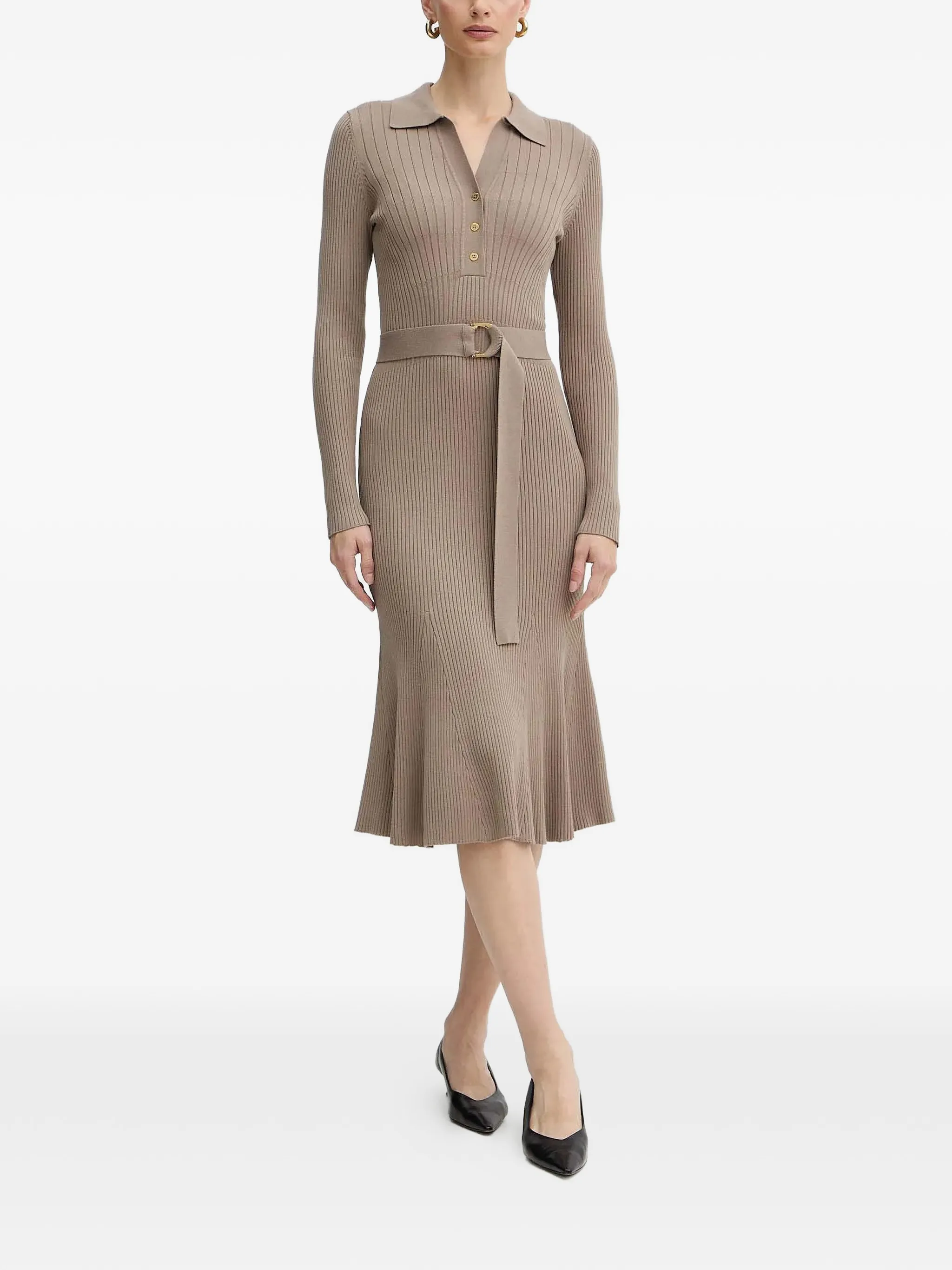 Платье миди в рубчик Marciano By Guess, бежевый
Платье миди в рубчик Marciano By Guess, бежевый