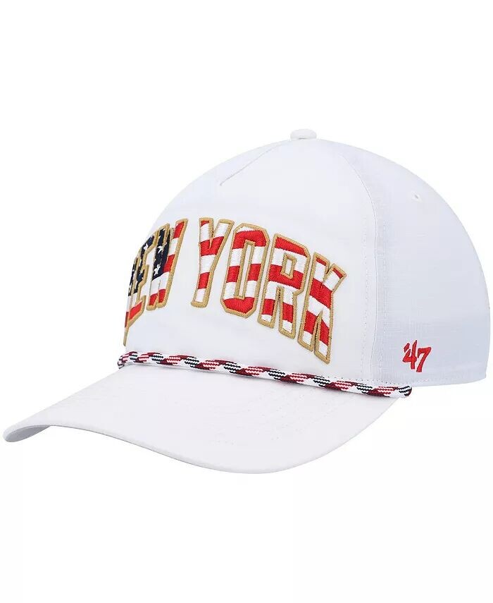 Мужская белая регулируемая кепка New York Giants Hitch со звездами и полосками Trucker '47 Brand
Мужская белая регулируемая кепка New York Giants Hitch со звездами и полосками Trucker '47 Brand