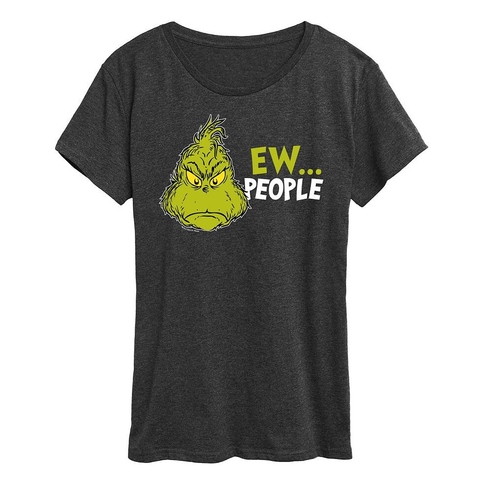 Женская футболка с рисунком Dr. Seuss The Grinch Ew People Licensed Character, цвет Charcoal Heather
Женская футболка с рисунком Dr. Seuss The Grinch Ew People Licensed Character, цвет Charcoal Heather