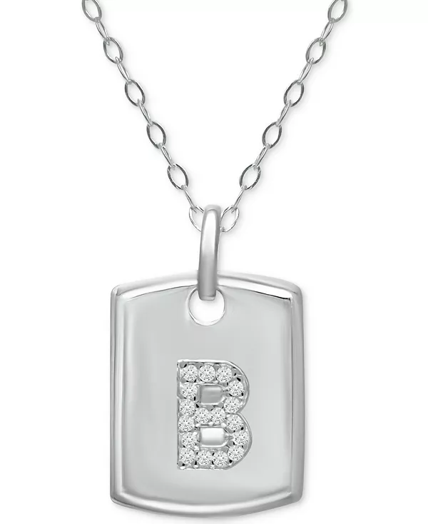 Ожерелье с кулоном в виде армейского жетона с кубическим цирконием, стерлинговое серебро, 16 дюймов + удлинитель 2 дюйма, создано для Macy's Giani Bernini, b
Ожерелье с кулоном в виде армейского жетона с кубическим цирконием, стерлинговое серебро, 16 дюймов + удлинитель 2 дюйма, создано для Macy's Giani Bernini, b