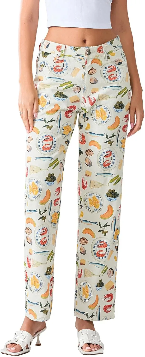 Женские джинсы Wide Leg с фруктовым принтом, Casual TRURENDI
Женские джинсы Wide Leg с фруктовым принтом, Casual TRURENDI