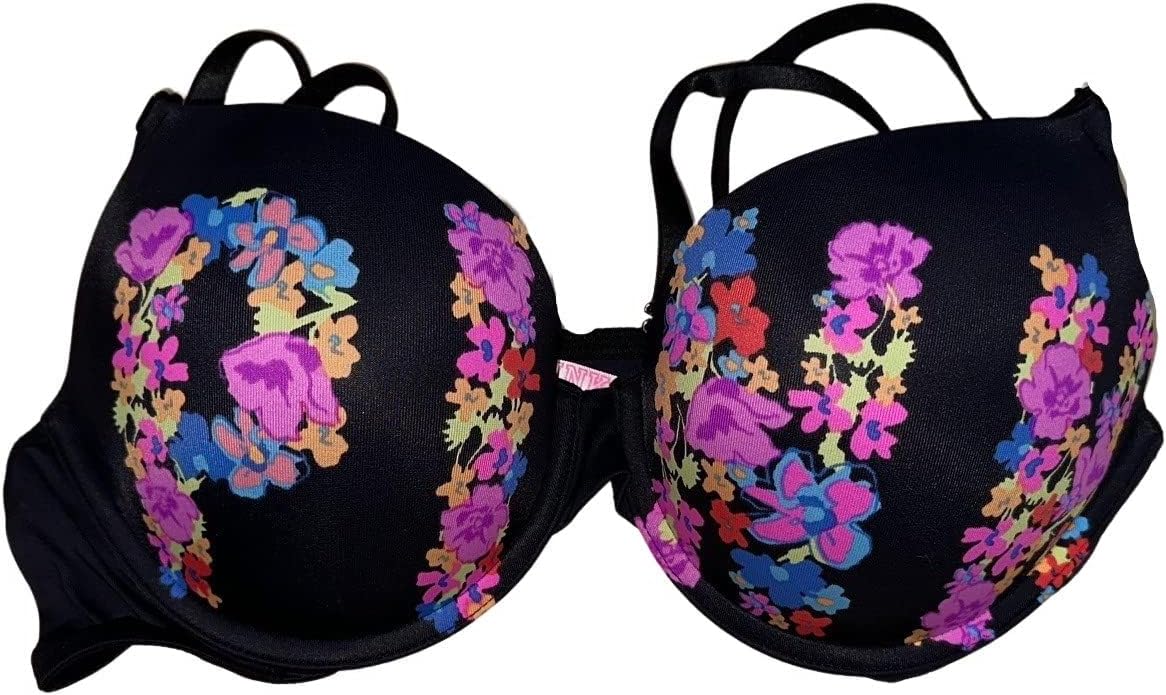 Бюстгальтер-пуш-ап Victoria's Secret Pink Wear Everywhere Smooth, цвет черный с цветочным принтом, новый, Smooth Black Floral
Бюстгальтер-пуш-ап Victoria's Secret Pink Wear Everywhere Smooth, цвет черный с цветочным принтом, новый, Smooth Black Floral