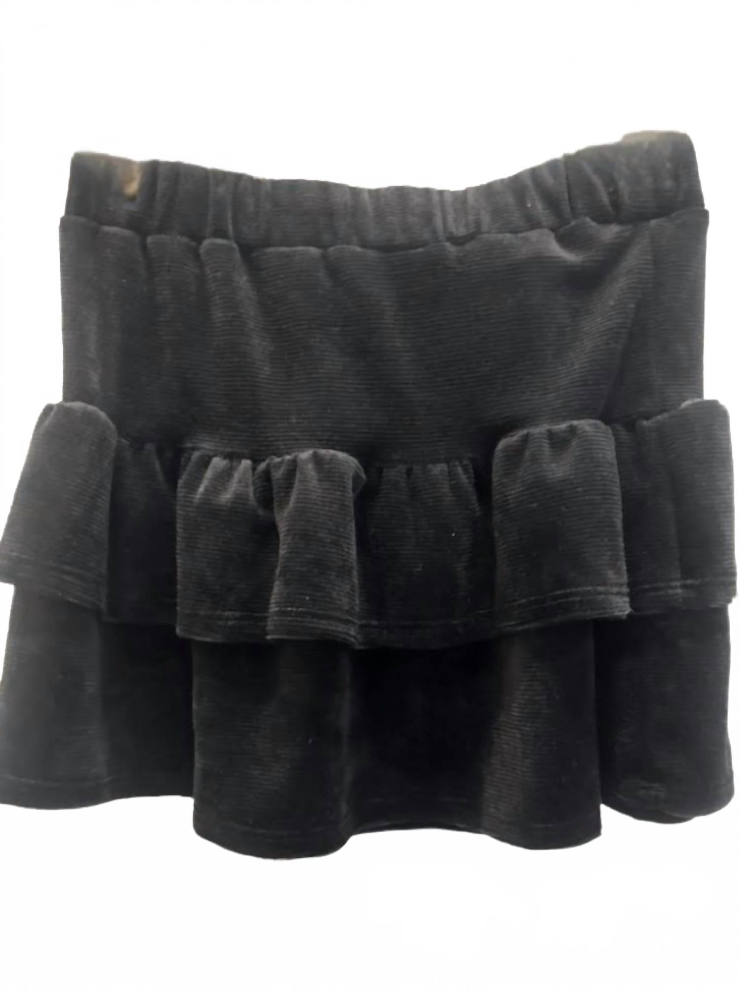 Черная вельветовая юбка с ярусами для подростков Tweenstyle
Черная вельветовая юбка с ярусами для подростков Tweenstyle