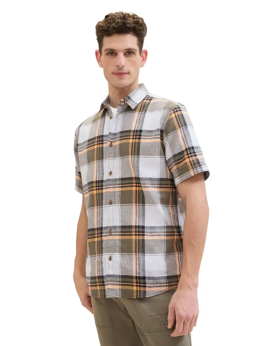 TOM TAILOR рубашка с короткими рукавами и клетчатым узором, оливковый
TOM TAILOR рубашка с короткими рукавами и клетчатым узором, оливковый