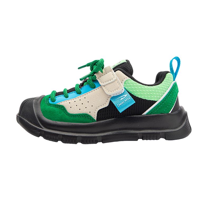 Нескользящие и износостойкие, легкие, амортизирующие, низкие детские кроссовки для повседневной носки, детские - черно-зеленый хвост DEERWAY, черный/зеленый 
Нескользящие и износостойкие, легкие, амортизирующие, низкие детские кроссовки для повседневной носки, детские - черно-зеленый хвост DEERWAY, черный/зеленый