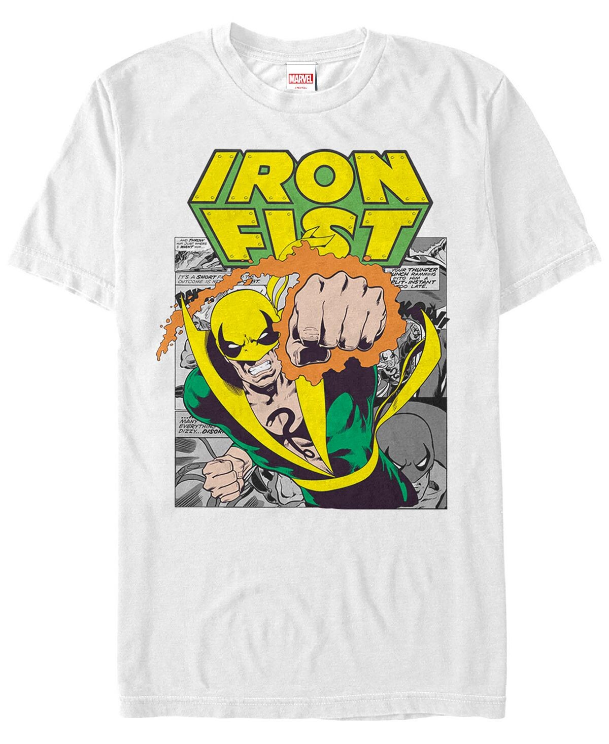 Мужская футболка с коротким рукавом из комиксов marvel iron fist punch Fifth Sun, белый
Мужская футболка с коротким рукавом из комиксов marvel iron fist punch Fifth Sun, белый