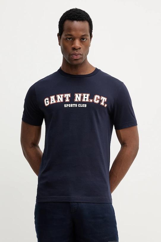Хлопковая футболка Gant, темно-синий
Хлопковая футболка Gant, темно-синий