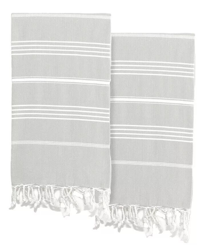 Textiles Lucky Pestemal Набор из 2 пляжных полотенец из 100% турецкого хлопка Linum Home, серый
Textiles Lucky Pestemal Набор из 2 пляжных полотенец из 100% турецкого хлопка Linum Home, серый