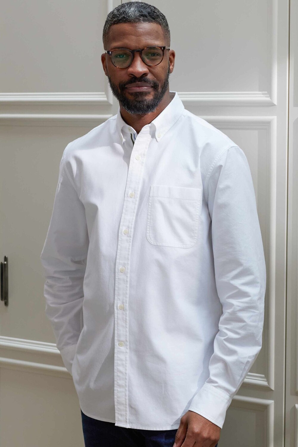 Оксфордская рубашка на пуговицах с полосками и планкой The Savile Row Company, белый
Оксфордская рубашка на пуговицах с полосками и планкой The Savile Row Company, белый