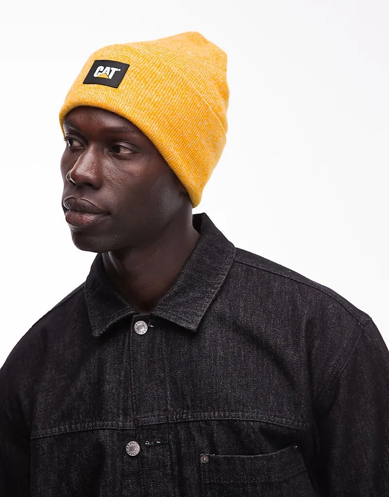 Шапка-бини с манжетой и лейблом CAT WWR желтого цвета
Шапка-бини с манжетой и лейблом CAT WWR желтого цвета