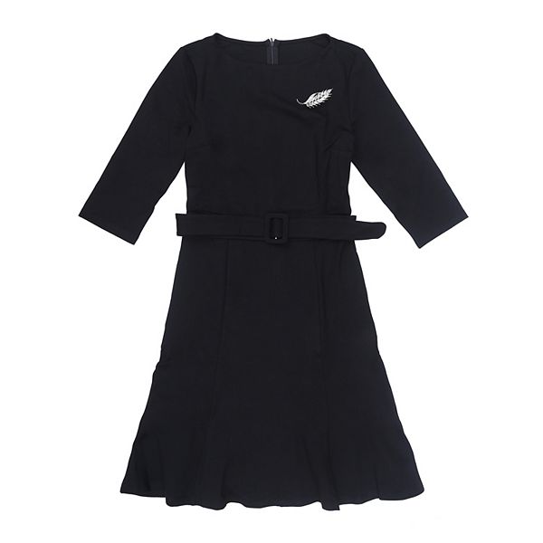 Женское платье failtails с брошью, 3/4 рукава, лодочный вырез, с поясом Inspire Chic
Женское платье failtails с брошью, 3/4 рукава, лодочный вырез, с поясом Inspire Chic