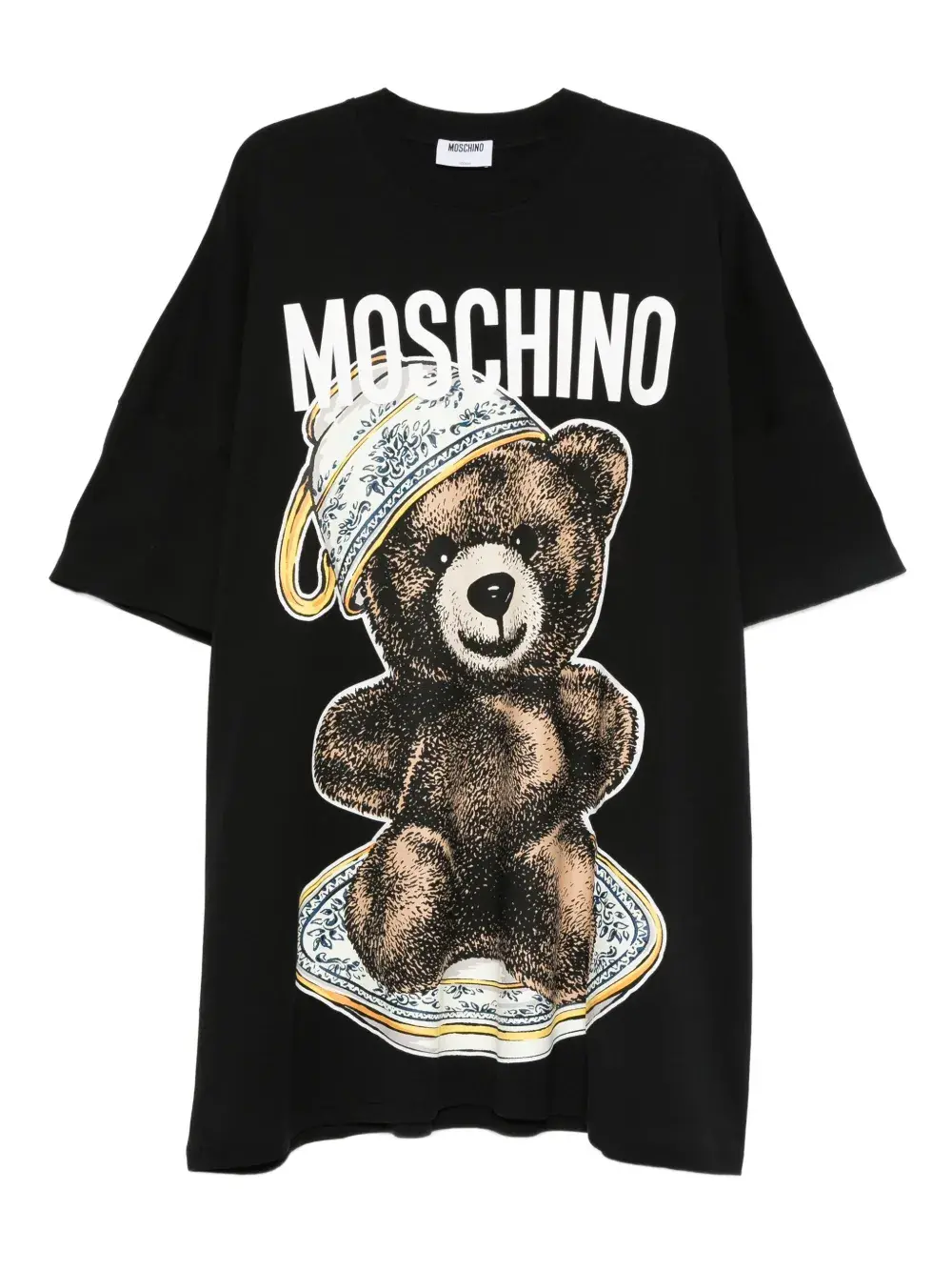 Платье-футболка мини с принтом Teddy Bear Moschino, черный
Платье-футболка мини с принтом Teddy Bear Moschino, черный