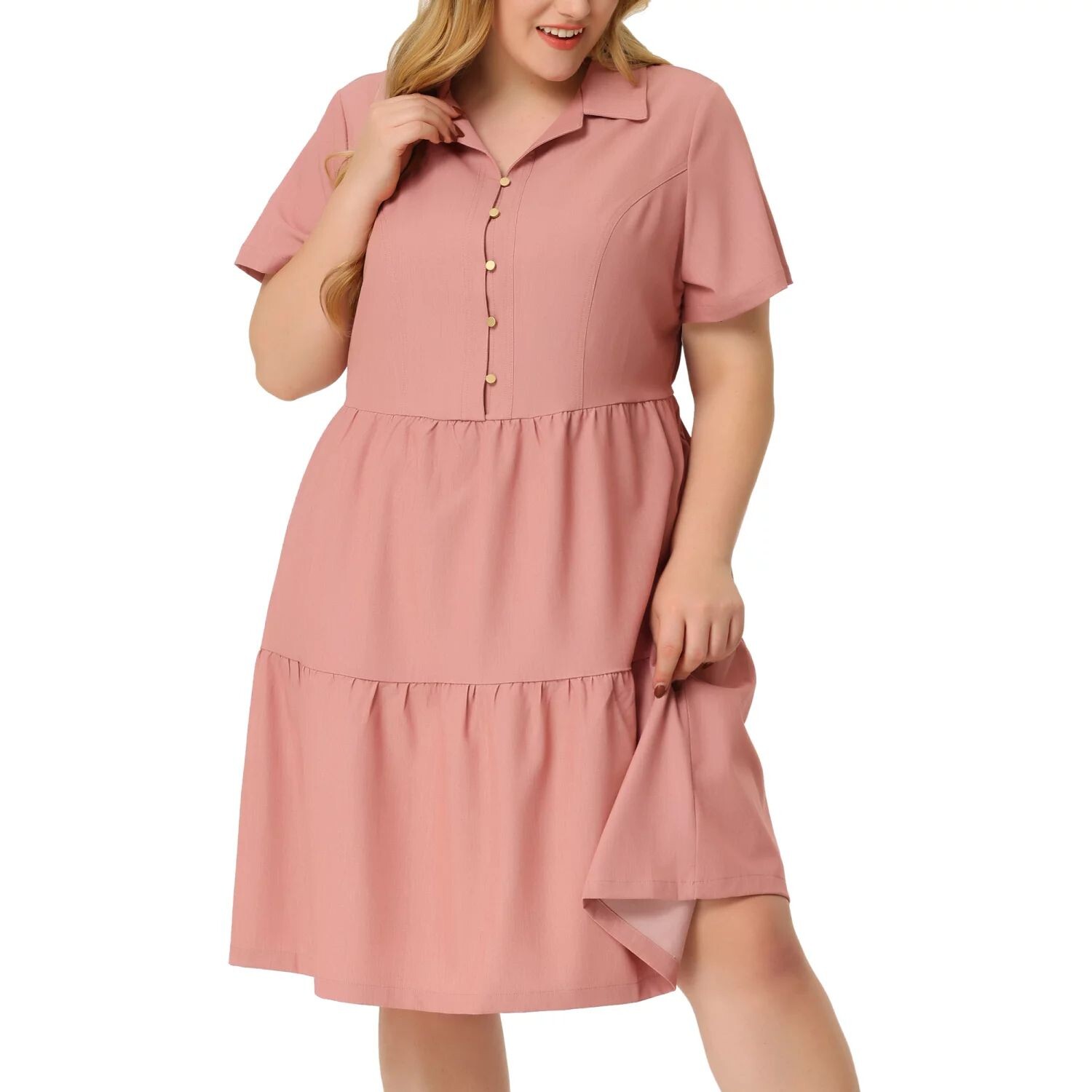 Женские джинсовые платья-рубашки больших размеров с V-образным вырезом длиной до колена, многоярусные платья-рубашки больших размеров Agnes Orinda
Женские джинсовые платья-рубашки больших размеров с V-образным вырезом длиной до колена, многоярусные платья-рубашки больших размеров Agnes Orinda