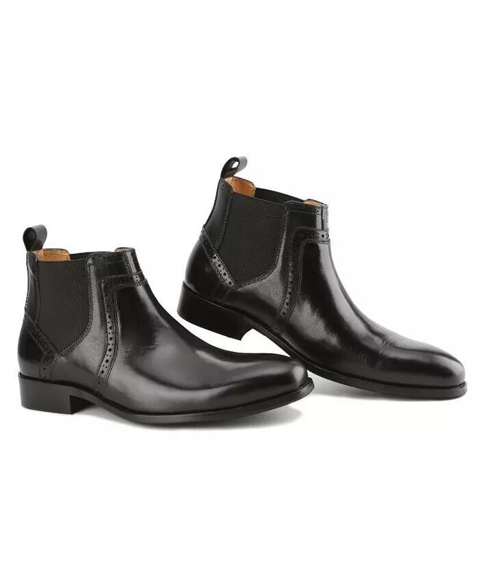 Мужские классические ботинки челси из натуральной кожи ручной работы с эффектом броги Gino Vitale, черный
Мужские классические ботинки челси из натуральной кожи ручной работы с эффектом броги Gino Vitale, черный