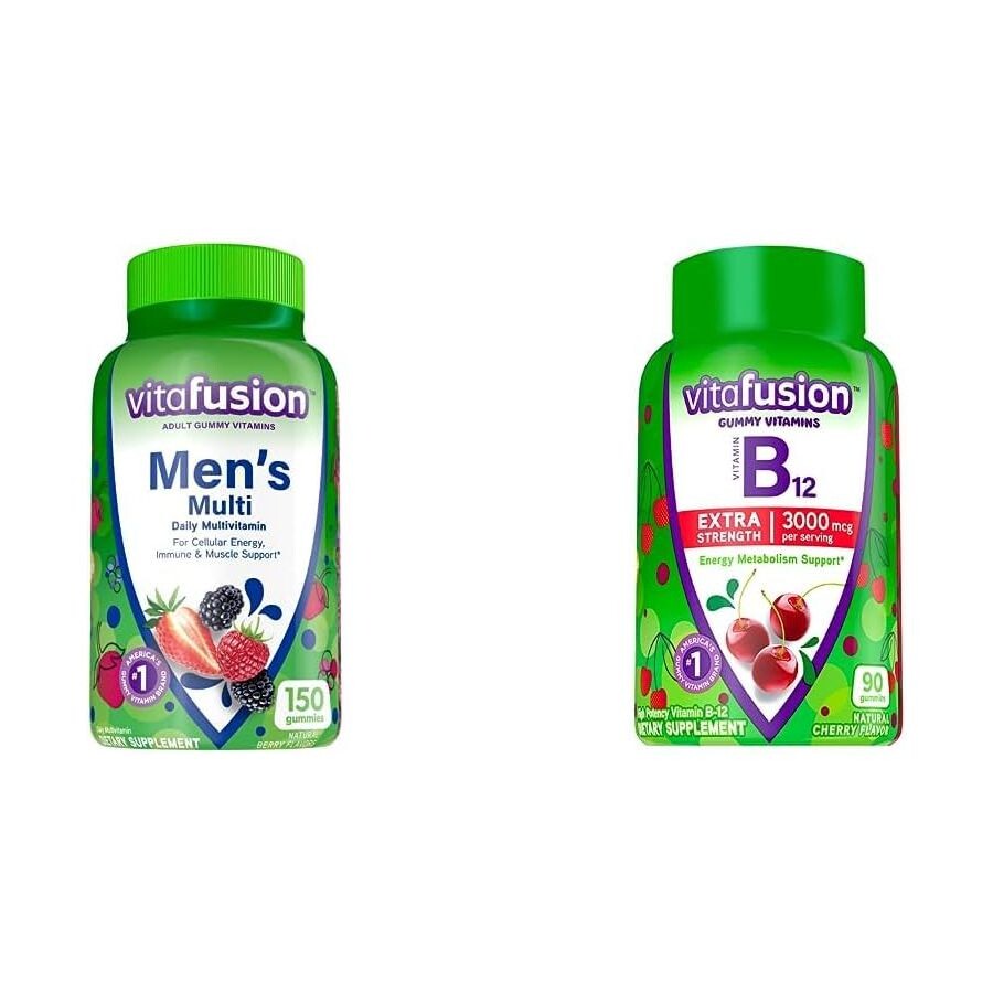 Витамины Vitafusion Adult Multivitamins for Men & Extra Strength Vitamin B12, 150 + 90 жевательных таблеток
Витамины Vitafusion Adult Multivitamins for Men & Extra Strength Vitamin B12, 150 + 90 жевательных таблеток