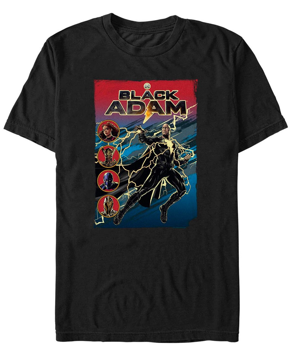 Мужская черная футболка с коротким рукавом adam lightning adam Fifth Sun, черный 
Мужская черная футболка с коротким рукавом adam lightning adam Fifth Sun, черный