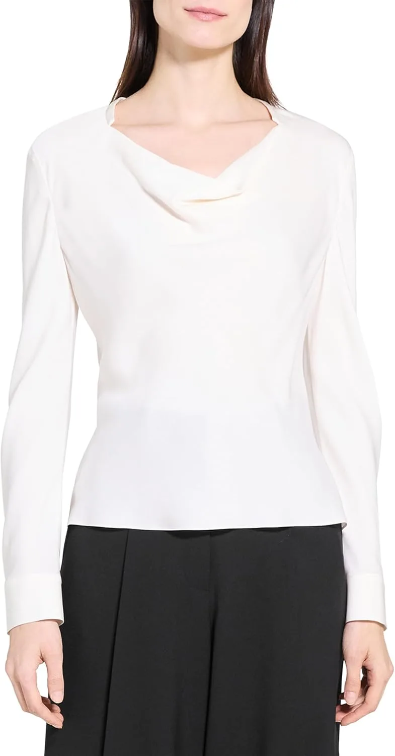 Блузка Theory из шелка с капюшоном
Блузка Theory из шелка с капюшоном