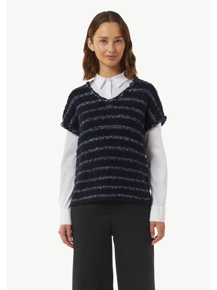 Свитер-жилет comma Strickpullunder keine Ärmellänge, синий
Свитер-жилет comma Strickpullunder keine Ärmellänge, синий