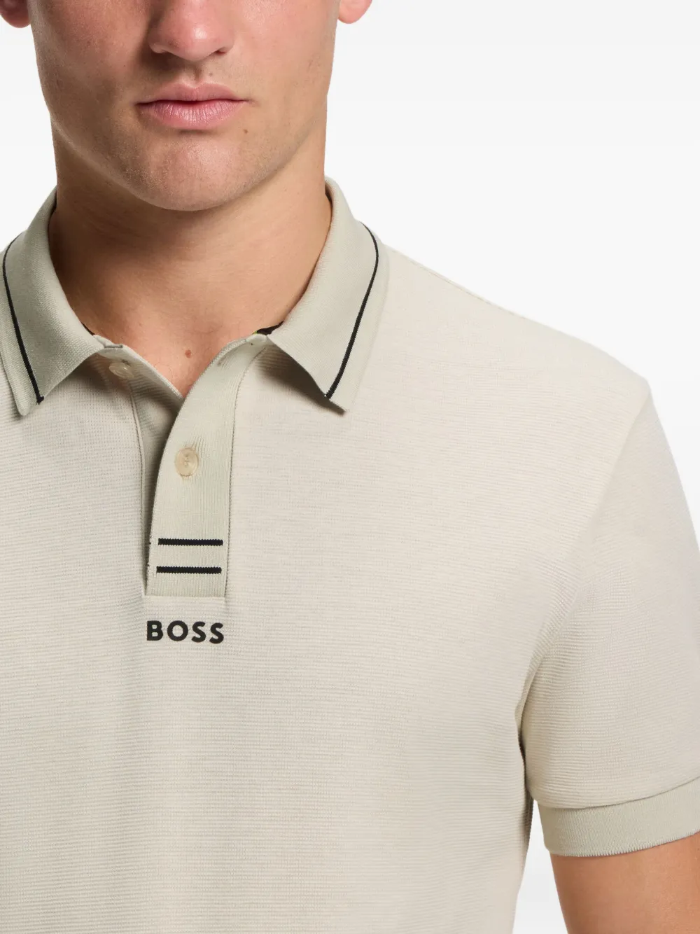 Рубашка поло с логотипом Boss, бежевый
Рубашка поло с логотипом Boss, бежевый