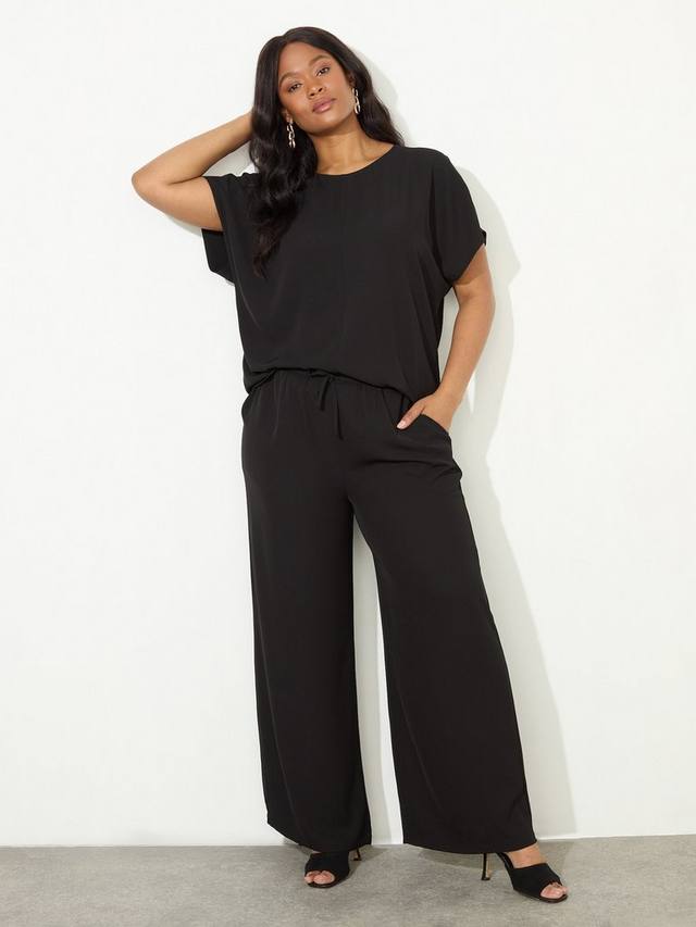 Широкие брюки на завязках Live Unlimited, черный
Широкие брюки на завязках Live Unlimited, черный